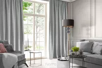 Zasłona na taśmie 135x300 ROSA welwetowa srebrna Design 91 - 14