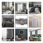 Zasłona na taśmie 135x300 ROSA welwetowa srebrna Design 91 - 7