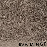 Ręcznik 70x140 VENUS Eva Minge beżowy zdobiony bordiurą w kolorze ręcznika z napisami projektantki - 3