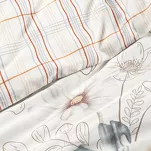 Pościel bawełniana 220x200 LEA 9 biała musztardowa w kwiaty dwustronna Design 91 - 3