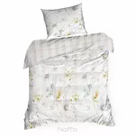 Pościel bawełniana 220x200 LEA 9 biała musztardowa w kwiaty dwustronna Design 91 - 5
