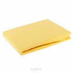 Prześcieradło z bawełny jersey z gumką musztardowe 240x220 Design 91 - 6
