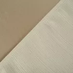 Obrus 140x220 GLAMO beżowy z bieżnikiem 33x220 połyskującym złotą nicią - 5