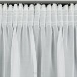 Firana na taśmie 350x150 LUCY biała z gładkiego woalu - 4