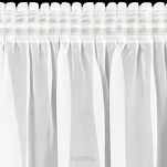 Firana na taśmie 350x150 LUCY biała z gładkiego woalu - 9