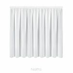 Firana na taśmie 350x150 LUCY biała z gładkiego woalu - 7