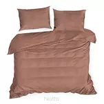 Pościel satynowa 180x200 NOVA 3 jednokolorowa gładka marsala - 3