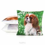 Poszewka welwetowa 45x45 ANIMAL 74 zdobiona nadrukiem pieska - 3