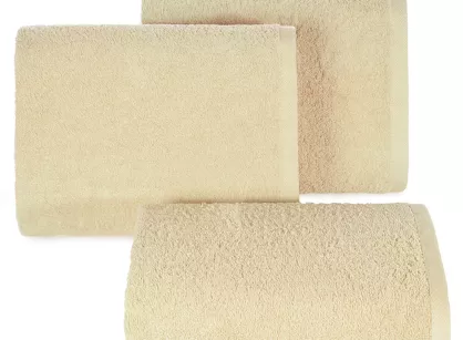 Ręcznik bawełniany 50x90 GŁADKI 2 jednokolorowy beżowy