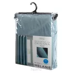 Zasłona na przelotkach 140x250 MELANIE welwetowa morska o aksamitnej strukturze - 9