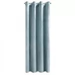 Zasłona na przelotkach 140x250 MELANIE welwetowa morska o aksamitnej strukturze - 10