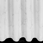 Zasłona na przelotkach 140x250 EMILI biała z szyfonu ze srebrnym nadrukiem marmurku - 7