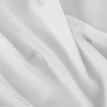 Zasłona na przelotkach 140x250 EMILI biała z szyfonu ze srebrnym nadrukiem marmurku - 3