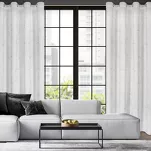 Zasłona na przelotkach 140x250 EMILI biała z szyfonu ze srebrnym nadrukiem marmurku - 8