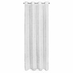 Zasłona na przelotkach 140x250 EMILI biała z szyfonu ze srebrnym nadrukiem marmurku - 5