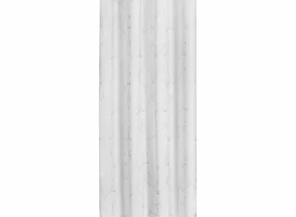 Zasłona na przelotkach 140x250 EMILI biała z szyfonu ze srebrnym nadrukiem marmurku