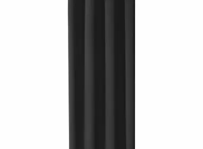 Zasłona na przelotkach 140x270 LOGAN zaciemniająca czarna jednokolorowa z półmatowej tkaniny