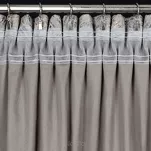 Zasłona na taśmie 135x270 TULIA welwetowa stalowa z szampańskim wzorem wyrazistych liści - 7