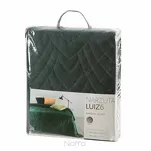 Narzuta welwetowa 170x210 LUIZ 6 ciemna zieleń pikowana w powtarzalny wzór - 7