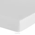 Prześcieradło z bawełny renforce z gumką 100x200 białe BASIC - 2