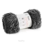 Koc na fotel futrzany 70x160 TIFANY 1 stalowy jednokolorowy puszysty z kolekcji Design 91 - 9