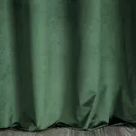 Zasłona gotowa na przelotkach 140x250 MARGOT welwetowa ciemna zieleń zdobiona haftem i cekinami - 6