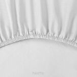 Prześcieradło z bawełny renforce z gumką 160x200 białe BASIC - 2