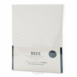 Prześcieradło z bawełny renforce z gumką 160x200 białe BASIC - 5