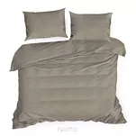 Pościel satynowa 220x200 DINA jednokolorowa gładka kawowa z kolekcji Diva Line - 4