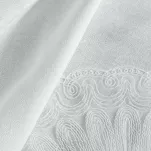 Obrus 140x260 ELEN złamana biel z ozdobną kantą i wyhaftowaną koronką na brzegu z kolekcji Premium - 3
