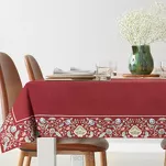 Obrus gobelinowy 140x180 4077 czerwony wzór drzewka szczęścia - 8