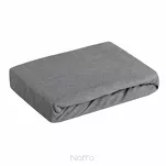 Prześcieradło z bawełny frotte z gumką stalowe 180x200 Design 91 - 5