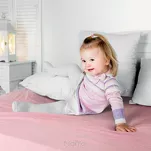 Prześcieradło z bawełny frotte z gumką stalowe 180x200 Design 91 - 9
