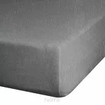 Prześcieradło z bawełny frotte z gumką stalowe 180x200 Design 91 - 2