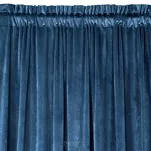 Zasłona na taśmie 140x270 ROSA welwetowa granatowa Design 91 - 3