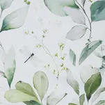 Pościel z mikrowłókna 140x200 VERANO 10 biała oliwkowa wzór kwiatowy Design 91 - 5