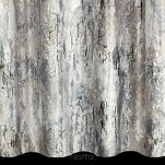 Zasłona na przelotkach 140x250 MALIA welwetowa stalowa z metalicznym nadrukiem - 3