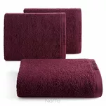 Ręcznik 70x140 EVI Pierre Cardin burgund zdobiony bordiurą w kolorze ręcznika z logo marki - 4