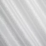 Firana na taśmie 300x150 SIBEL biała ze srebrnym nadrukiem drobnych rombów - 6