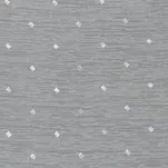 Firana na taśmie 300x150 SIBEL biała ze srebrnym nadrukiem drobnych rombów - 2