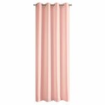 Zasłona na przelotkach 140x250 RITA jednokolorowa pudrowa z miękkiej tkaniny - 7