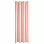 Zasłona na przelotkach 140x250 RITA jednokolorowa pudrowa z miękkiej tkaniny - 7