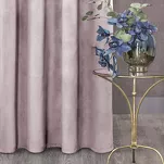Zasłona na przelotkach 140x250 ROSA welwetowa pudrowa Design 91 - 9