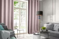 Zasłona gotowa na przelotkach 140x250 ROSA welwetowa pudrowa Design 91 - 9