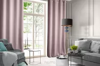 Zasłona  na przelotkach 140x250 ROSA welwetowa pudrowa Design 91 - 10