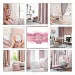 Zasłona  na przelotkach 140x250 ROSA welwetowa pudrowa Design 91 - 12