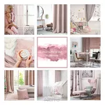 Zasłona na przelotkach 140x250 ROSA welwetowa pudrowa Design 91 - 12