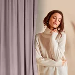 Zasłona na przelotkach 140x250 ROSA welwetowa pudrowa Design 91 - 14