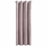 Zasłona  na przelotkach 140x250 ROSA welwetowa pudrowa Design 91 - 8