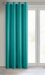 Zasłona na przelotkach 140x250 RITA jednokolorowa turkusowa z miękkiej tkaniny - 8
